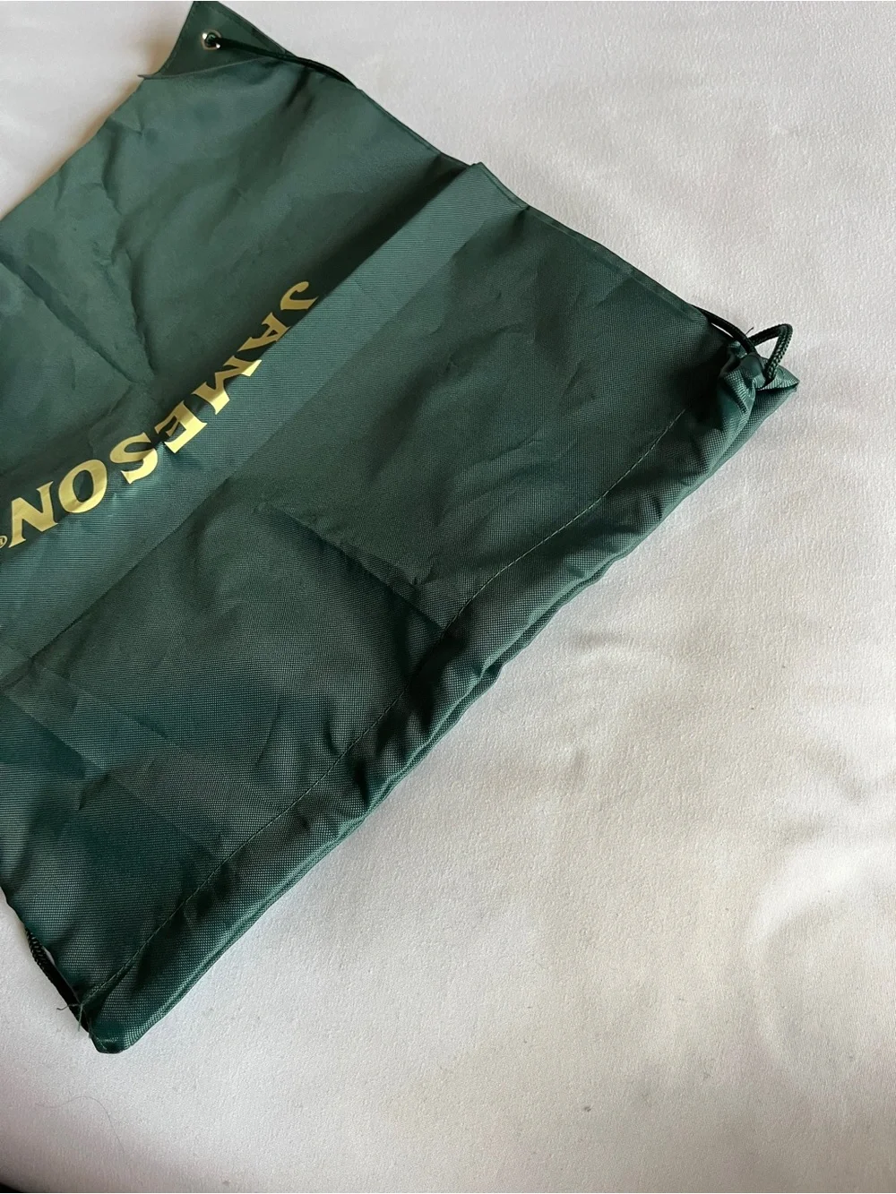 Jameson Dark Green Drawstring Bag Cinch Sack Gym Pouch 14